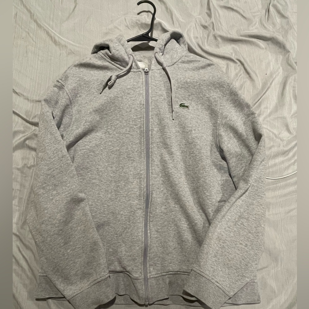 Lacoste, Zip-Up Jacket. XL grey - Picture 2 of 4